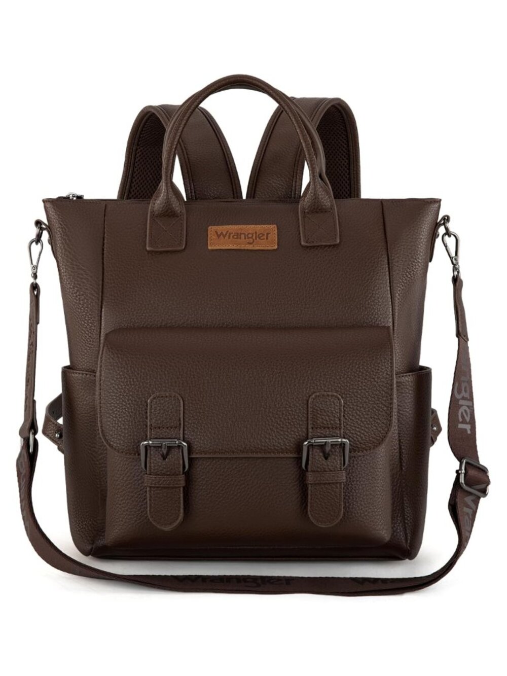 Wrangler Convertible Backpack Purse Faux Leather Womens Travel Handbag Medium